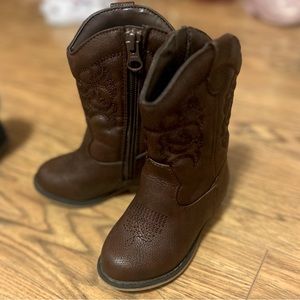 Cat & Jack Toddler Girl Cowboy Boot 6T Cognac